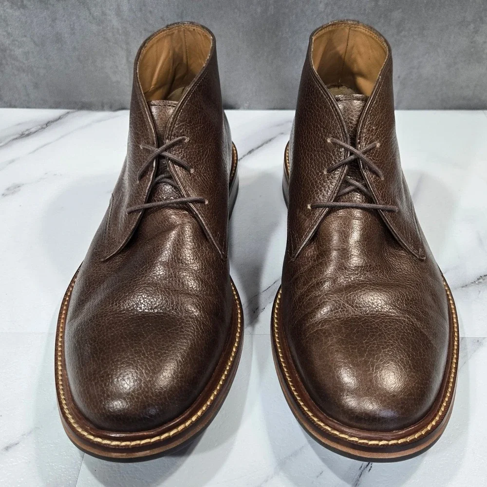 Cole Haan Barron Mens 9M Brown Leather Chukka Desert Boots Ankle Lace Up Casual